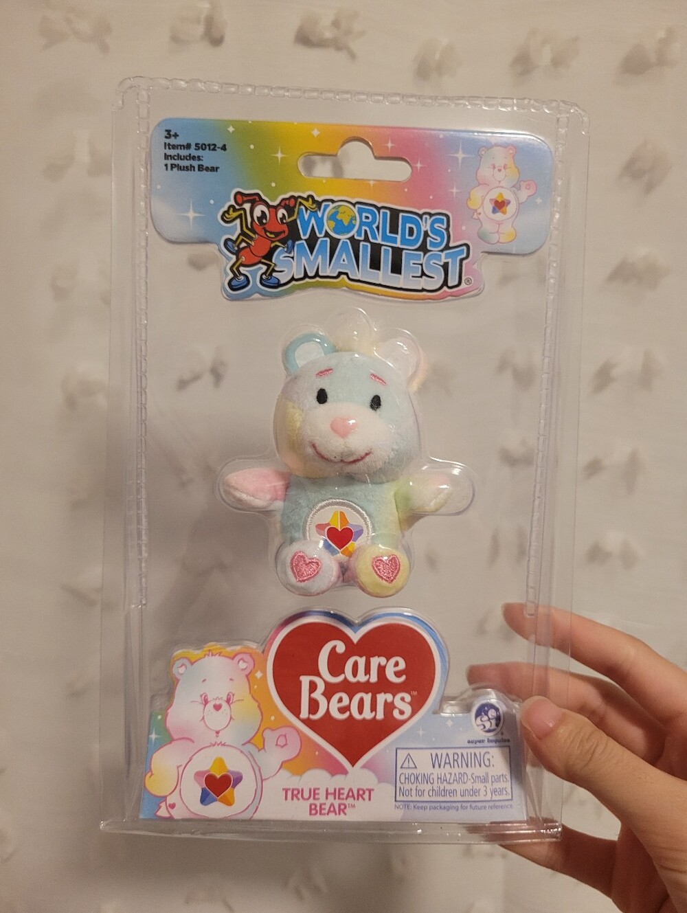 "World's Smallest" Care Bears True Heart Bear Plush Toy